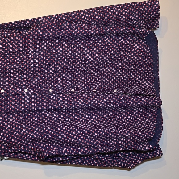 J. Crew Organic Cotton Slim Untucked Stretch Secret Wash Sleeved Floral Shirt - Picture 5 of 13